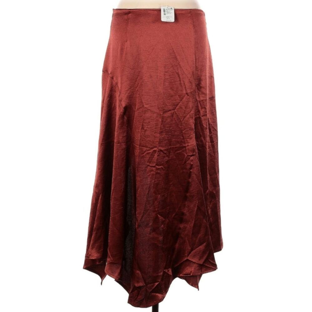 NWT Free People Silky Sunrise Assymetrical Ruffle Skirt - Picture 3 of 5